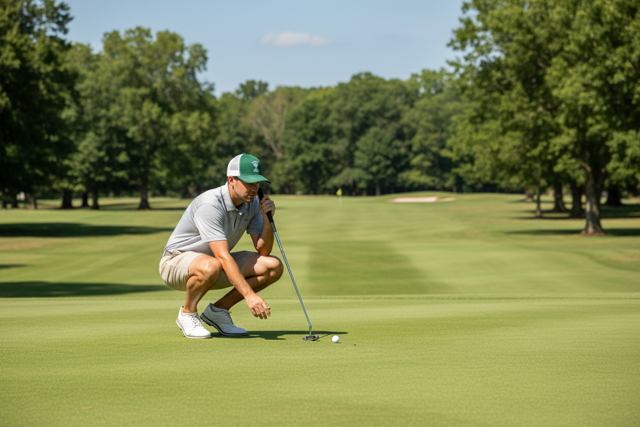 Performance Golf Fairway Green Hat-Snapback